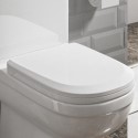 BeBa_26911 White Round Soft Close Toilet Seat with Quick Release - Addison