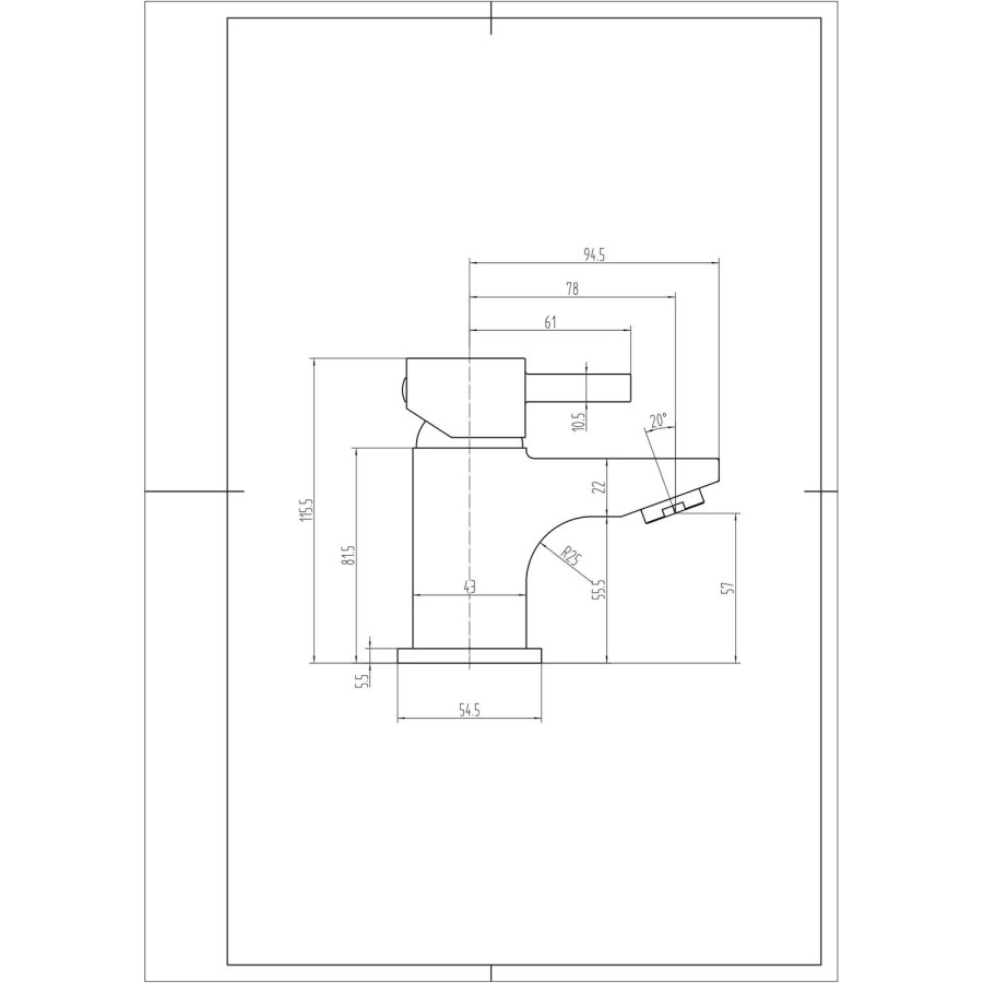 Mini Basin Mono Tap - Form Range