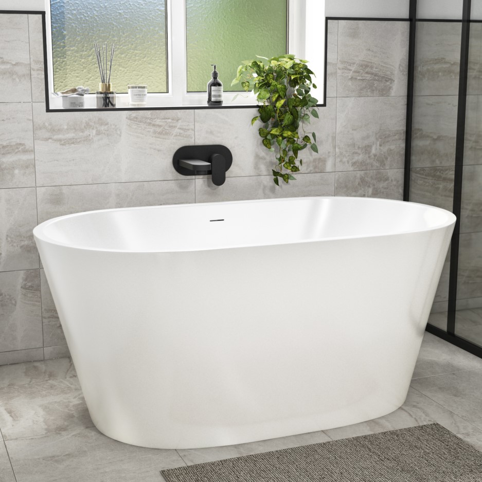 Pico Small Freestanding Bath Double Ended 1300 X 715mm Furniture123 Pico small freestanding bath double ended 1300 x 715mm furniture123