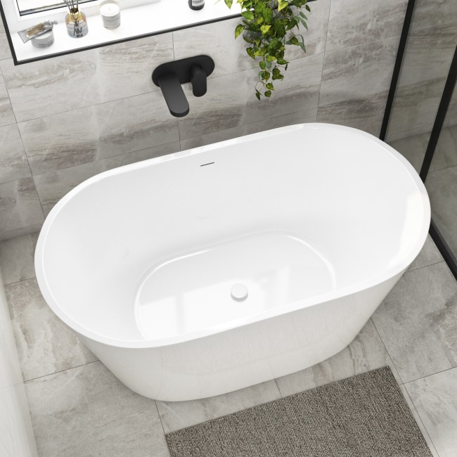 Small Freestanding Double Ended Bath 1300 x 715mm - Pico