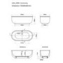 Freestanding Double Ended Bath 1700 x 800mm - Ivy