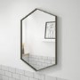 Hexagon Grey Bathroom Mirror - 500 x 750mm - Hexa