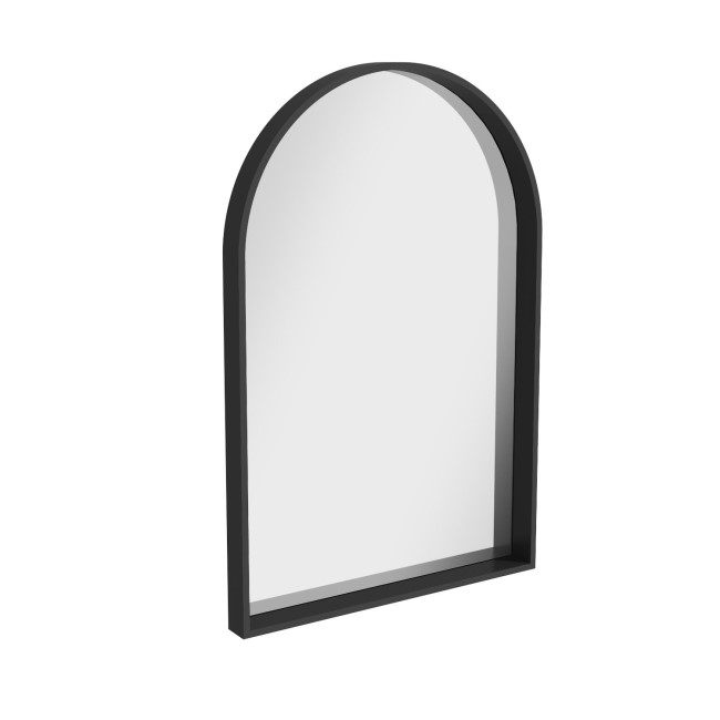 Arched Black Bathroom Mirror - 500 x 750mm - Empire