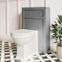 BeBa_27042 500mm Grey Back to Wall Toilet Unit Only - Avebury
