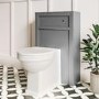 500mm Grey Back to Wall Toilet Unit Only - Avebury