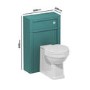 500mm Green Back to Wall Toilet Unit Only - Avebury