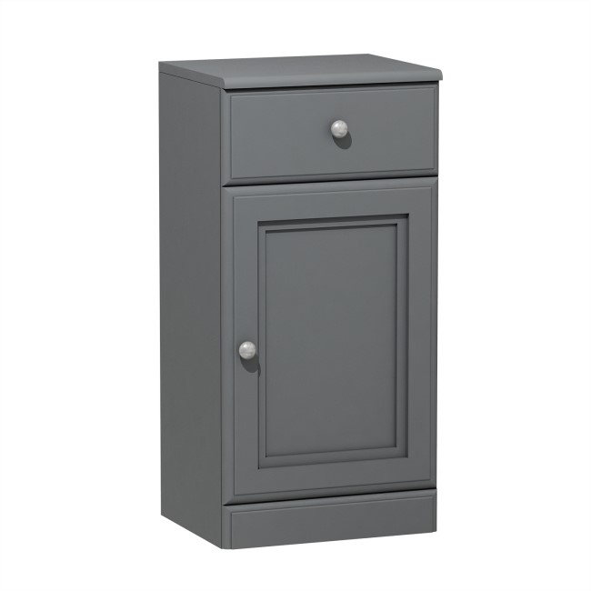 Single Door Dark Grey Freestanding Storage Cabinet 400 x 818mm - Westbury