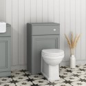 BeBa_27055 500mm Light Grey Back to Wall Toilet Unit Only - Westbury