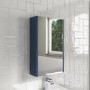 Blue Mirrored Wall Bathroom Cabinet 400 x 650mm - Ashford