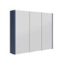 Blue Mirrored Wall Bathroom Cabinet 800 x 650mm - Ashford