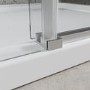 Chrome 8mm Glass Frameless Sliding Shower Door 1200mm - Aqulia