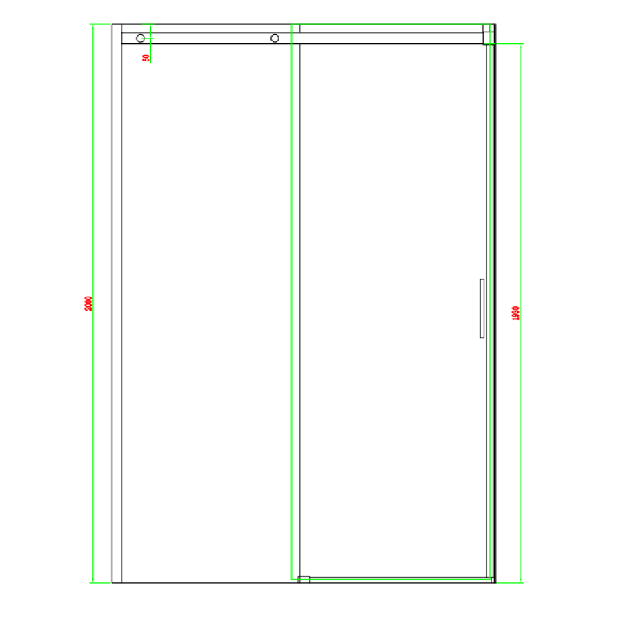 Chrome 8mm Glass Frameless Sliding Shower Door 1200mm - Aqulia