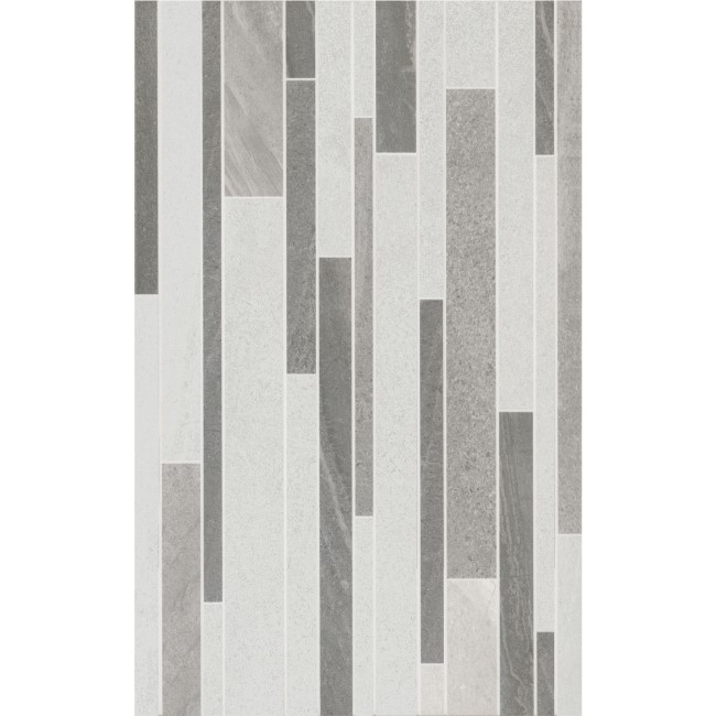 Grey Split Face Décor Wall Tile 250 x 400mm - Zento