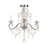 IP44 Chrome Bathroom Chandelier -Vela