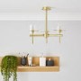 Gold Bathroom Ceiling Light - Gene