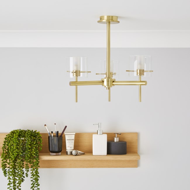 Gold Bathroom Ceiling Light - Gene