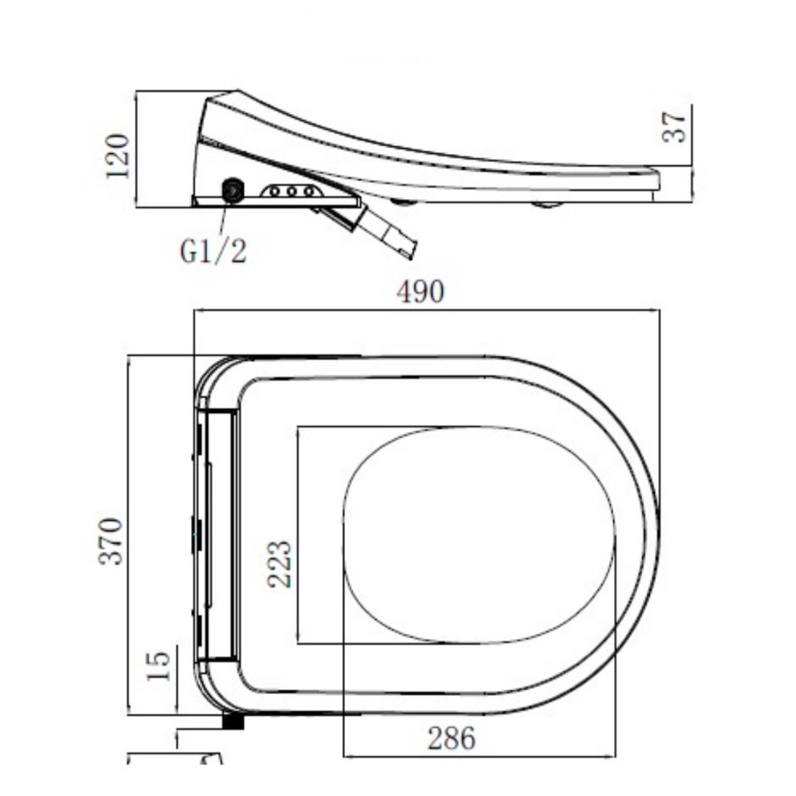 Smart Bidet Soft Close Japanese Toilet Seat - Purificare