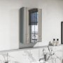 Light Grey Mirrored Bathroom Cabinet 400 x 650mm - Pendle