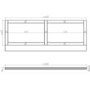 1500mm Wooden Matt Blue Front Bath Panel - Baxenden
