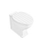 White Soft Close Wood Toilet Seat - Baxenden