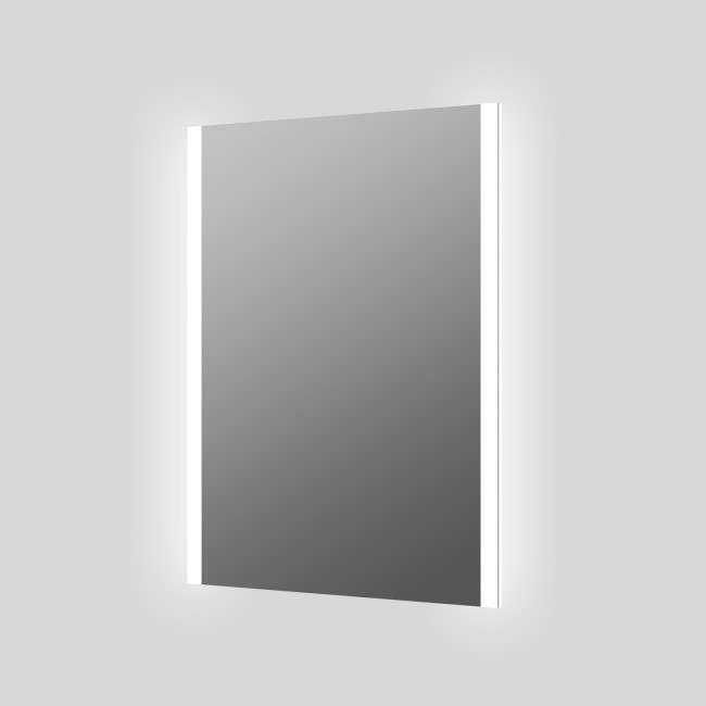 Rectangular Heated Bathroom Mirror with Lights & Shaver Socket 500 x 700mm -Pegasus