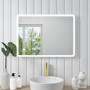 Rectangular LED Bathroom Mirror with Demister & Shaver Socket 600x800mm -Ariel  