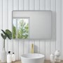 Rectangular LED Bathroom Mirror with Demister & Shaver Socket 600x800mm -Ariel  