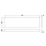 1600mm Dark Grey Front Bath Panel - Pendle