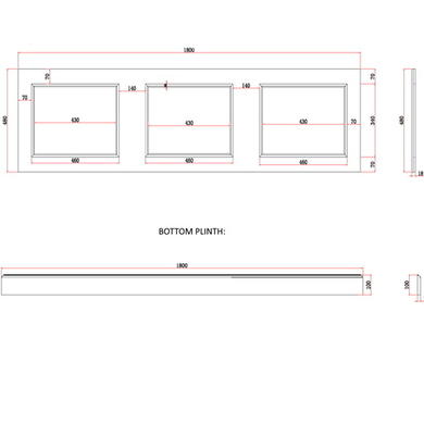 Ashbourne 1800mm Bath Panel - White