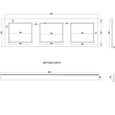 Ashbourne 1800mm Bath Panel - White