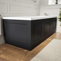 800mm Grey Wooden Bath End Panel - Ashbourne