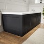 800mm Grey Wooden Bath End Panel - Ashbourne