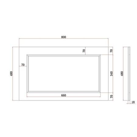 800mm Grey Wooden Bath End Panel - Ashbourne