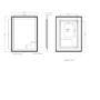 Rectangular LED Bathroom Mirror with Demister 600 x 800mm -Izar  