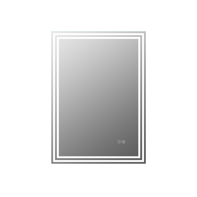 Rectangular Heated Bathroom Mirror with Lights & Wireless Speaker 600x800mm -Antila