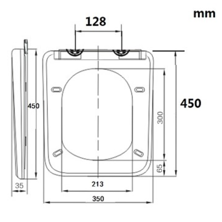 Augusta Soft Close Toilet Seat - Matt White