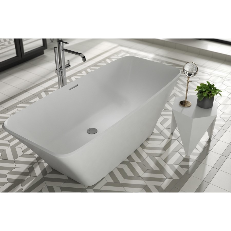 Freestanding Double Ended Solid Surface Bath 1700 x 750mm - Marino