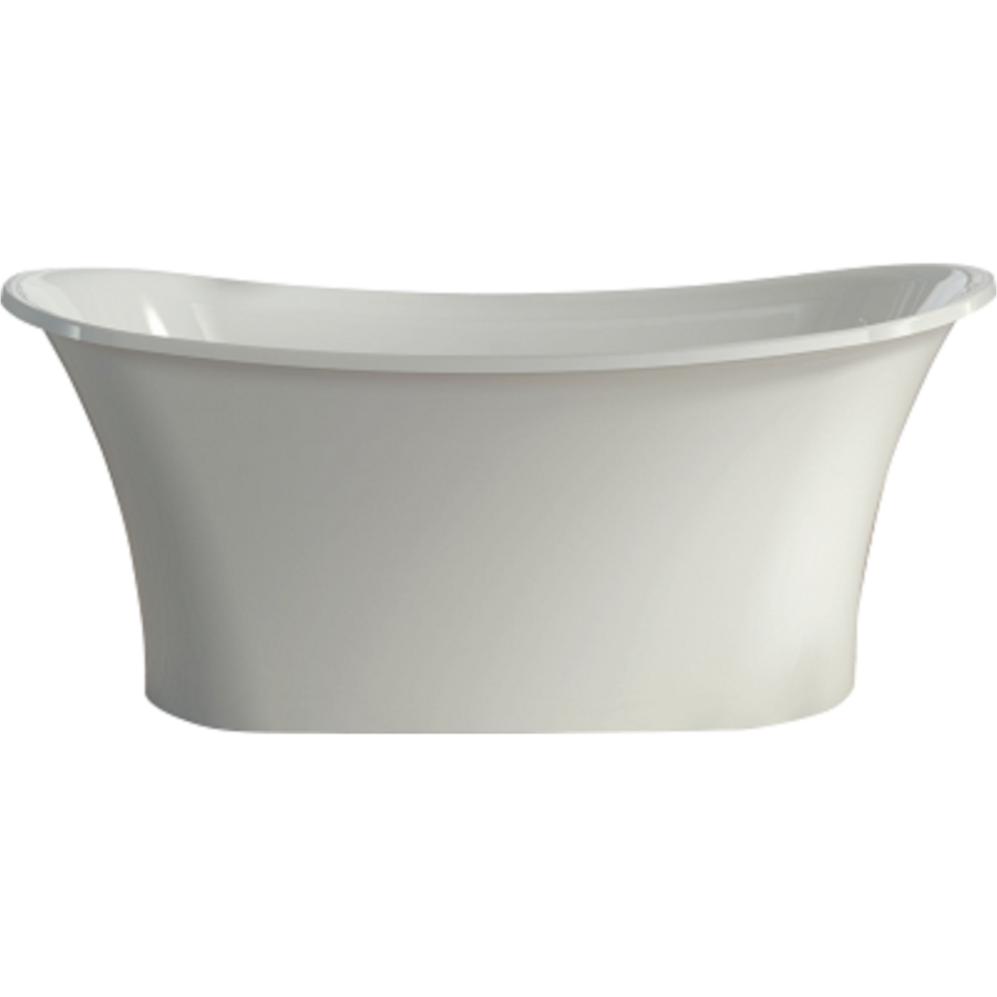 Freestanding Double Ended Stone Resin Bath 1600 x 690mm - Genoa