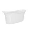 Freestanding Double Ended Stone Resin Bath 1600 x 690mm - Genoa