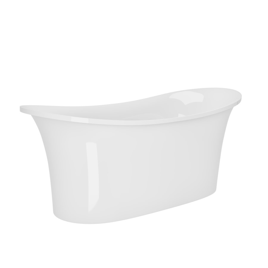 Freestanding Double Ended Stone Resin Bath 1600 x 690mm - Genoa