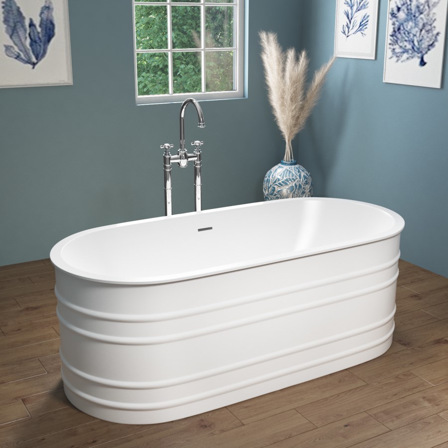 Freestanding Double Ended Bath - 1600 x 720mm - Coniston