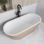 Beige Freestanding Double Ended Bath 1650 x 750mm - Lisbon