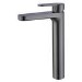 Grey Tall Mono Basin Mixer Tap - Zorah