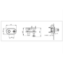 Brass Traditional 1 Outlet Concealed Thermostatic Shower Valve with Dual Contol- Camden