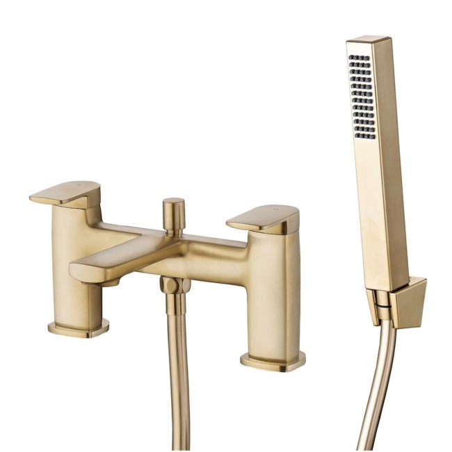 Brushed Brass Bath Shower Mixer Tap - Meko