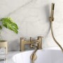 Brushed Brass Bath Shower Mixer Tap - Meko