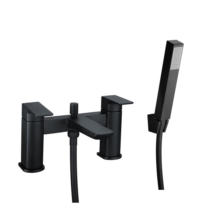 Black Bath Shower Mixer Tap - Zana