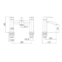 Black Bath Shower Mixer Tap - Wave