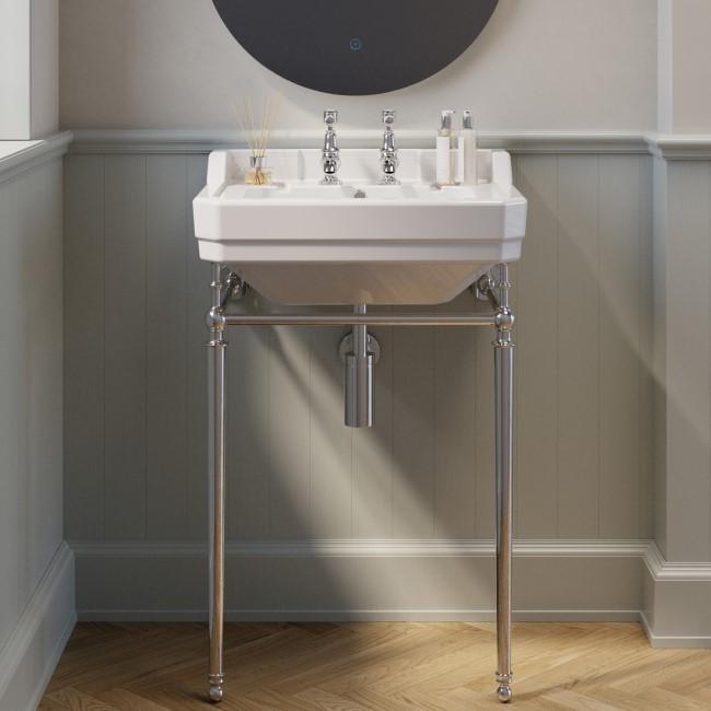 Chrome Basin Pillar Taps - Helston