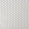 White Hexagon Lattice Wallpaper - Contour Antibac